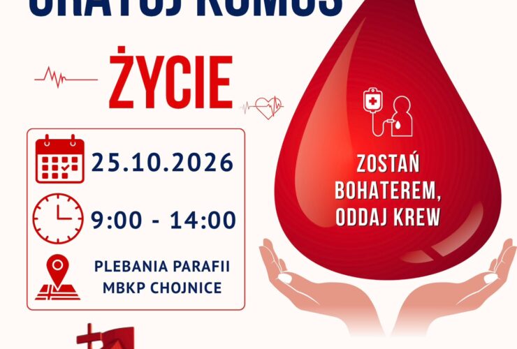 Oddaj krew w naszej parafii